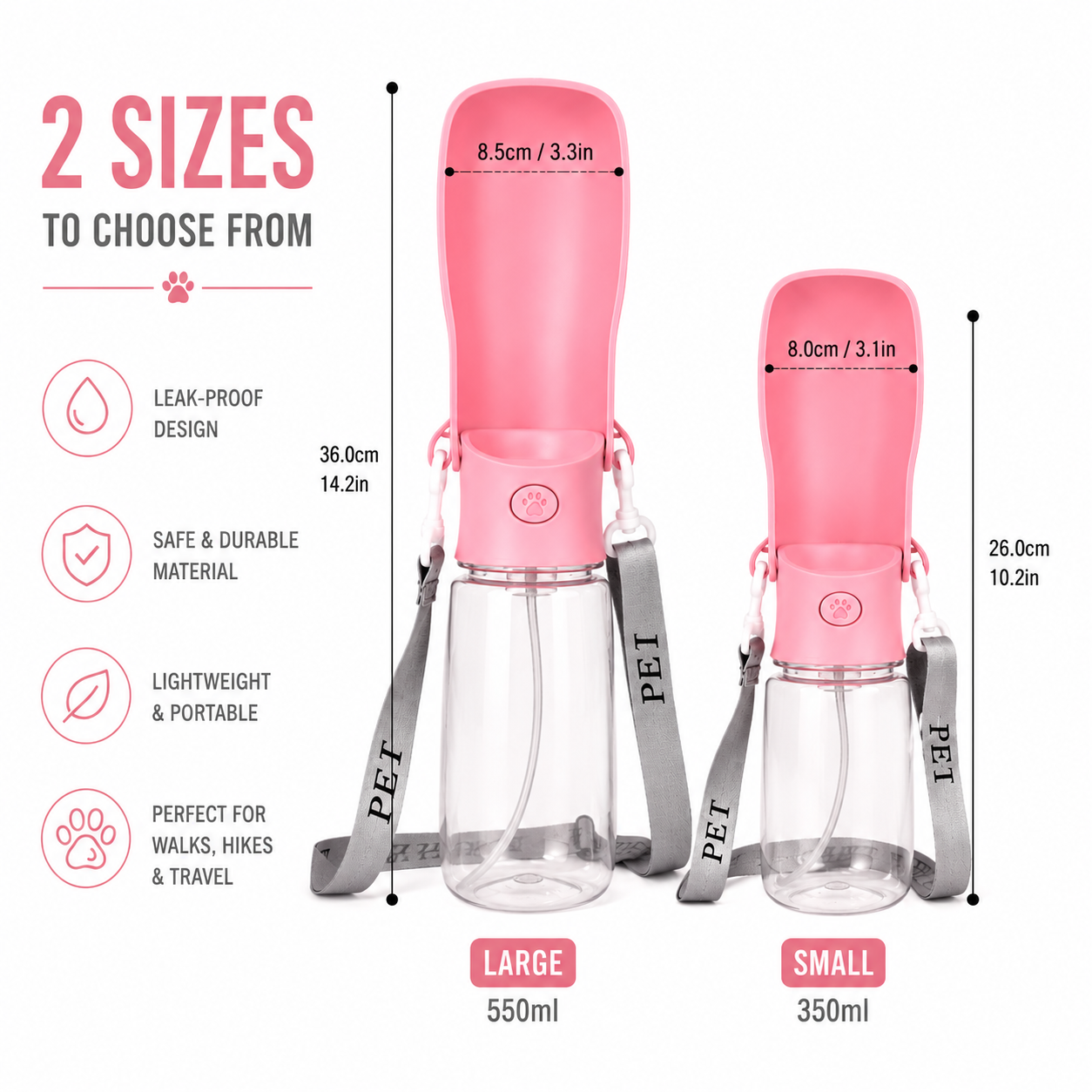 Portable Pet Water Bottle